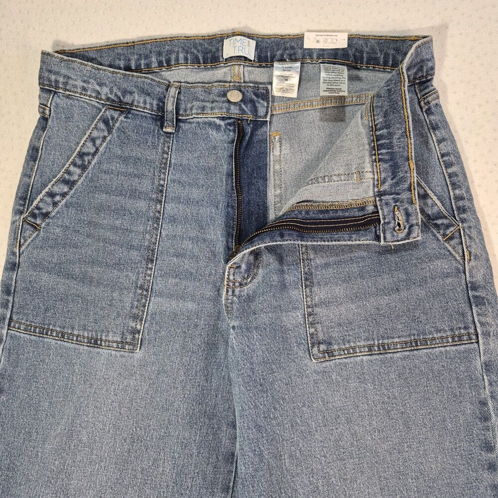 Time and Tru Light Blue Wide Leg Jeans - Picture 5 of 13